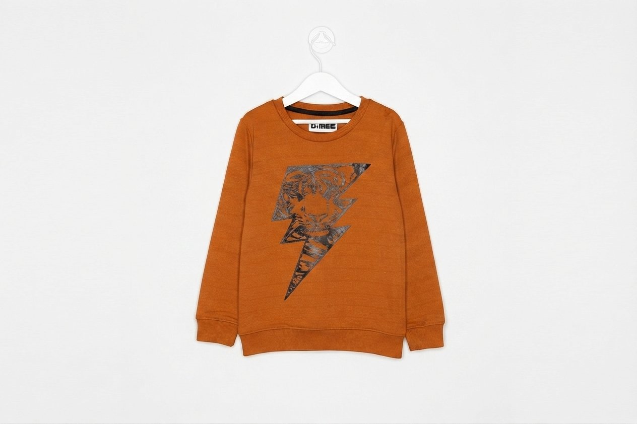 Navy Geometric Dino Sweatshirt